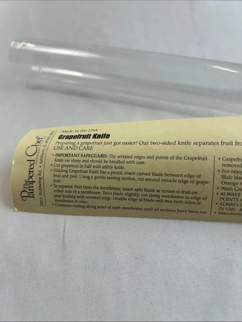 The Pampered Chef Grapefruit Knife